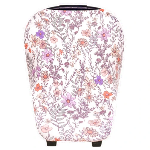 Copper Pearl Baby Car Seat Cover Canopy and Nursing Cover Multi-Use Stretchy 5 in 1 Gift 