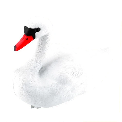 QANYEGN White Swan Garden Decor, White Swan Decoration for Hting Baits, Plastic Swan for Garden Pond Lake Pool