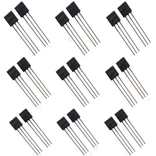 Bridgold 100pcs(50pcs BC327+50pcs BC337) PNP NPN General Purpose Amplifier Transistor 45V 500mA,TO-92.