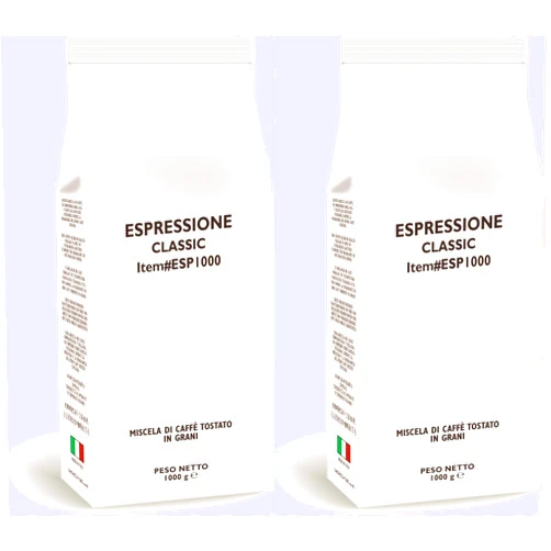 Espressione Whole Bean Classic Espresso Blend Coffee 2.2 lbs (Pack of 2)