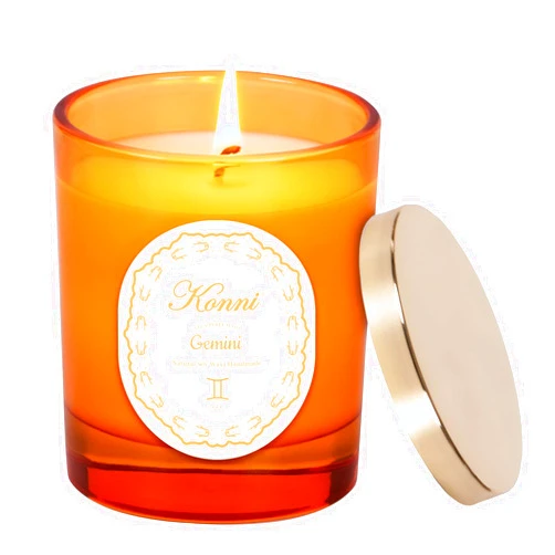 KONNI Zodiac Gemini Candle, May June Birthday Candle for Women, Lavender Scented Soy Candles, Gemini Astrology Gifts for Christmas, Special Occasions, Gift Ready (7oz-35 Hour Burn)