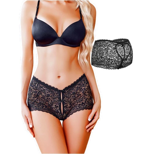 Avidlove Sexy Underwear For Women Lace BoyShorts Panties High Waist Panties Soft Cheeky Panties 1/4 Pack