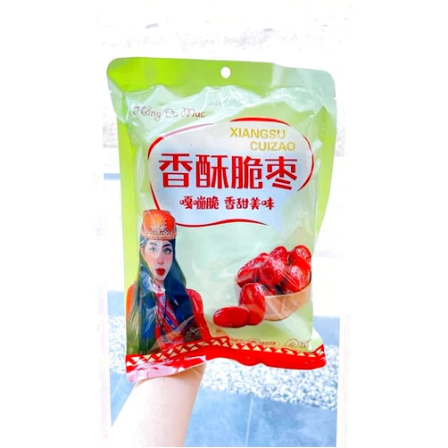 Generic Tao Do Gion Hang Du Muc Tan Cuong - Crunchy Dried Jujube 128 grams bag