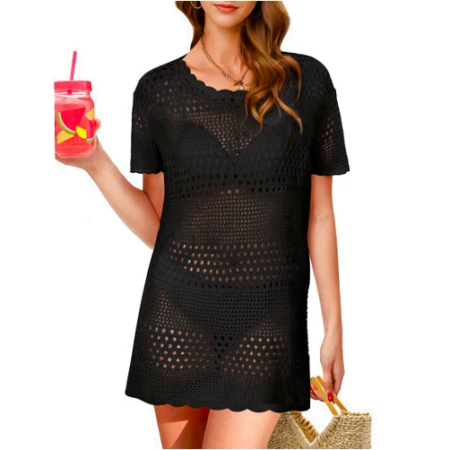 Buauty Womens Swimsuits Coverup Bathing Suits Cover Ups Crochet Swim Suits Swimwear Bikini Beach Dresses 2025 Clothes