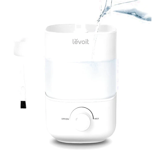 LEVOIT Top Fill Humidifiers for Bedroom, 2.5L Tank for Large Room, Easy to Fill & Clean, 28dB Quiet Cool Mist Air Humidifier for Home Baby Nursery & Plants, Auto Shut-off and BPA-Free for Safety, 25H