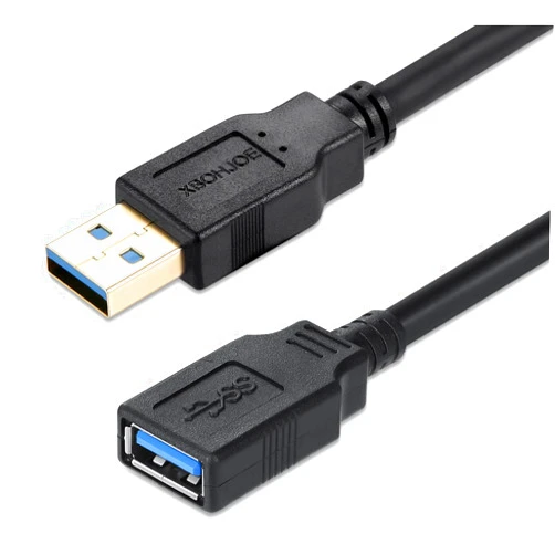 XBOHJOE USB Extension Cable 6 FT High Speed USB 3.0 Extender Cable Type A Male to A Female Data Transfer 5Gbps for Mouse Extender Cable Keyboard Extension Cord etc(6ft Black)