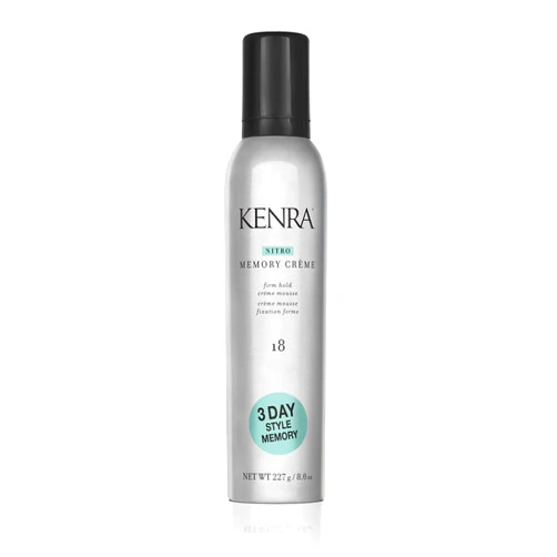 Kenra Nitro Memory Crème 18 | Firm Hold Crème Mousse | 3 Day Style Memory | 1st Nitrogen Crème Mousse | No Stick Application | All Hair Types