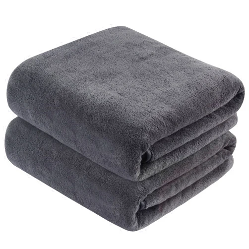 KinHwa Microfiber Bath Towel 30x60inch 2 Pack Extra Large Bathroom Towels,Ultra Absorbent Shower Towel Set,Quick Dry Soft Bath Sheets for Spa, Swimming, Pool-Dark Gray