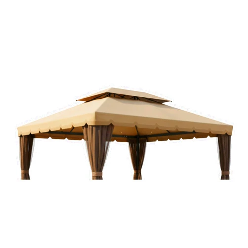 Garden Winds Reinforced RipLock 350 Replacement Canopy Top Cover Compatible with Outsunny Classic 10' x 13' Gazebo Models 01-0879, OTSU1444 - Beige