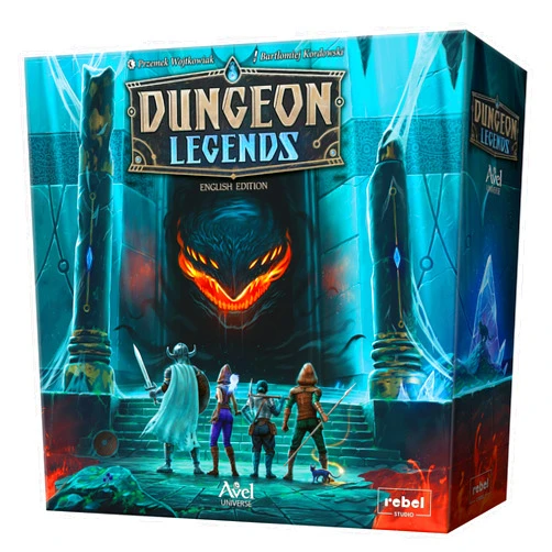 Rebel Studio Dungeon Legends Board Game - Cooperative Card-Based Adventure in The Avel Universe! Immersive Fantasy Strategy Game for Kids & Adults, Ages 10+, 1-4 Players, 60-90 Min Playtime, Made by Rebel Studio