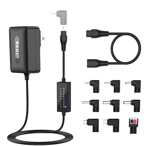 IBERLS 24W AC Adapter Multi Volt Replacement Switching Power Supply DC Plug Cord 12V 5V 6V 7V 8V 9V 10V 11V 13V 14V 15V 16V 17V 18V 19V 20V, Universal Adapters for Routers Speakers CCTV and LED Strip