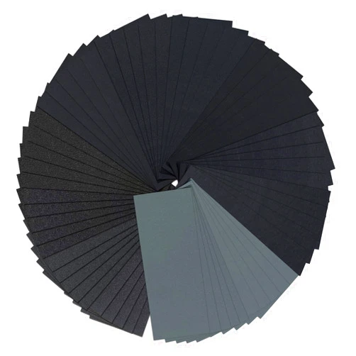 LYFJXX Wet Dry Sandpaper, 60 pcs 9 x 3.6 Inch 150 240 320 400 600 800 1000 1200 1500 2000 2500 3000 Grit Sanding Paper for Wood Furniture Finishing,Metal Sanding,Automotive Sanding