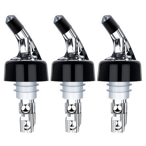 LINALL Automatic Measured Bottle Pourer - Pack of 3, 1 oz (30 mL) Quick Shot Spirit Measure Pourer Drinks Wine Cocktail Dispenser Home Bar Tools - PORE0016 (3)