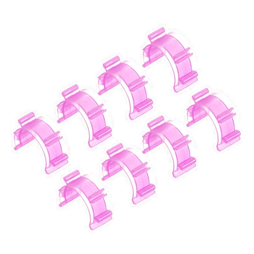 PATIKIL Sewing Bobbin Small Clips, 50 Pack Plastic Thread Clamps Spools Organizers for Craft DIY Embroidery, Pink