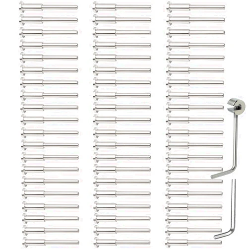 Challcrea 60Pcs 1/8 Cable Railing Hardware, Cable Railing Kit, Swage Tensioner for 2