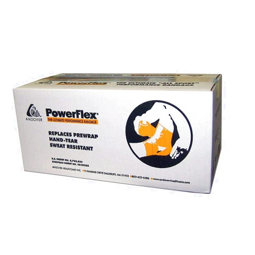 Sammons Preston PowerFlex Self Adherent Tape, Latex, Athletic Tape, White, 1.5