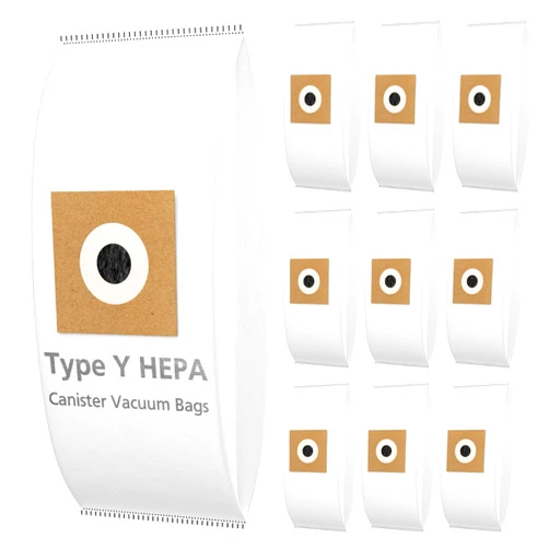 Isinlive Type Y Carbon Vacuum Bags Replacement Compatible with Hoover WindTunnel Upright Style Y, Z, YZ Vacuum Cleaners, Part # AH10040, 902419001, 4010100Y, 4010801Y, 10 Pack