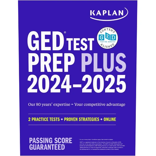 By Caren Van Slyke (Author) GED Test Prep Plus 2024-2025: Includes 2 Full Length Practice Tests, 1000+ Practice Questions, and 60+ Online Videos (Kaplan Test Prep)