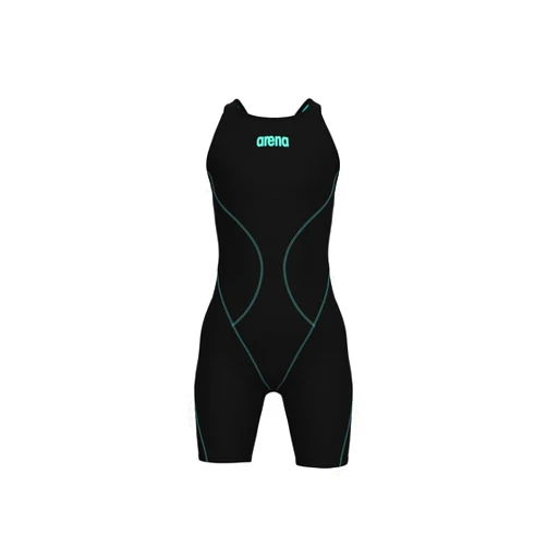 Arena Girls Junior Powerskin Impulso Open Back Racing Swimsuit Full Body Short Leg Tech Suit