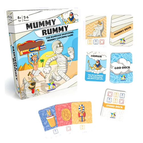 Gamewright - Mummy Rummy - 30th Anniversary Edition - The Bandage Snatching, Mummy Catching Game - Great for 2-6 Players Aged 8 and Up