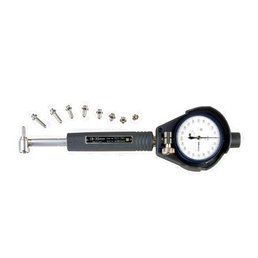 Mitutoyo 511-771-20 Bore Gage, 18-35mm Range, +/-0.002mm Accuracy, 0.001mm Graduation, with 2109AB-10 Dial Gage