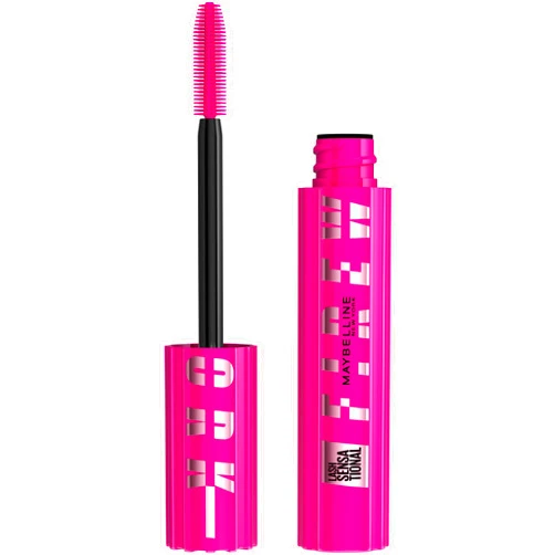 Maybelline Lash Sensational Firework Washable Mascara, Lengthening & Volumizing Mascara for up to 24HR wear, Very Black, 1 Count