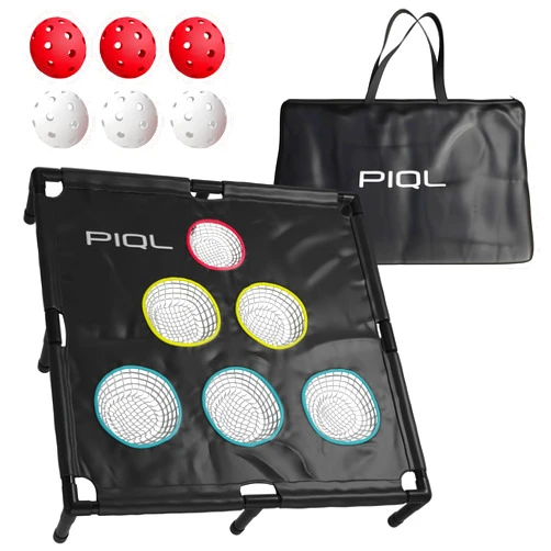 PIQL Pro Pickleball Target Net - Pickleball Training Aid, Pickleball Games, Social Games Pickle ball practice equipment, Pickleball target system, Pickleball Dink Pad Practice, Pickleball Drive Target