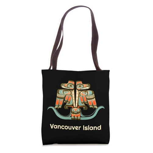 Vancouver Island BC Canada Native Thunderbird Vancouver Island British Columbia Thunderbird Birdwatching Tote Bag
