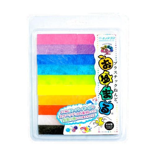 HINODEWASHI Co. Ltd. Cypress Eagle VRT-O Plastic Clay Oyumaru Variety Set, 10 Colors, 20 Pieces
