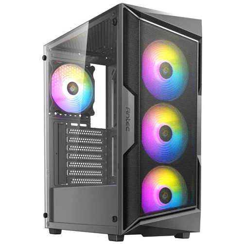 ANTEC AX61 Mid-Tower ATX Gaming Case with Mesh Front Panel, ARGB Fans, Tempered Glass Side Panels, 360mm Radiator Support