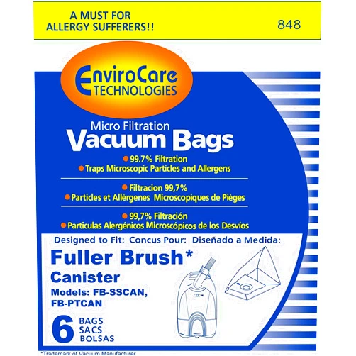 EnviroCare Replacement Micro Filtration Vacuum Cleaner Dust Bags made to fit Fuller Tiny Tank 6 pack