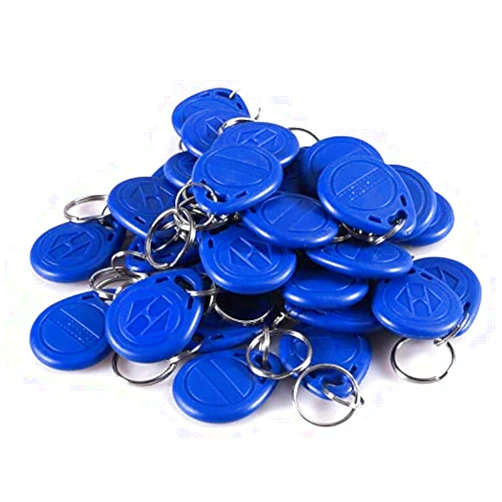 D-FLIFE 100pcs 125KHz RFID Key Fob Proximity ID Card Token Tag Keypad Card for Door Entry Access Control System for Security Lock Wholesale, Read Only