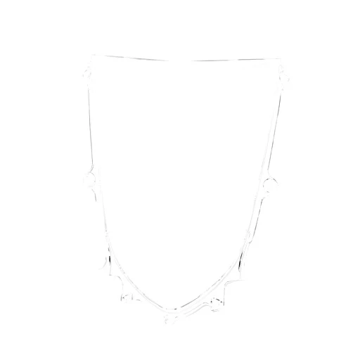 WYNMOTO Motorcycle Plastic Double Bubble Windshield Windscreen Fit for Yamaha 2017 2018 2019 2020 2021 R6 YZF-600 R6 17 18 19 20 21 YZF-R6 Wind Deflectors (Clear)