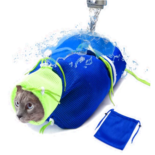 UTOPIA VIP Cat Grooming Essentials Bag - Soft Mesh Scratch & Bite Resistant with Laundry Compartment for Bathing, Medication, Nail Trimming, Ear & Teeth Cleaning