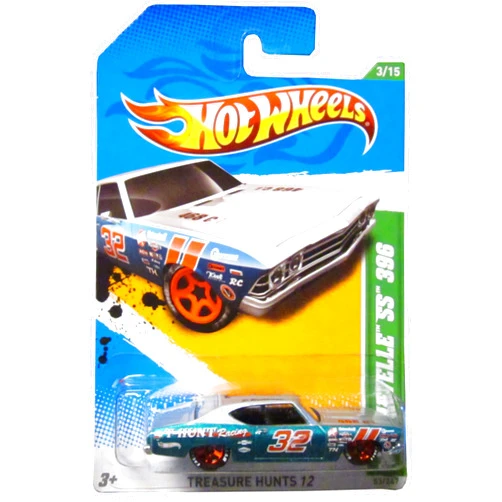 Hot Wheels 2012 Hot Wheels Treasure Hunts '69 Chevy Chevelle SS 396 Silver/Blue Green #53/247
