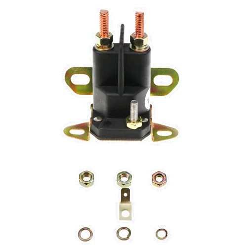 Holdia Universal Starter Solenoid Relay 12V 3 Poles Compatible with Briggs & Stratton with Bad Boy with Hustler with Kohler with Trombetta with Stens
