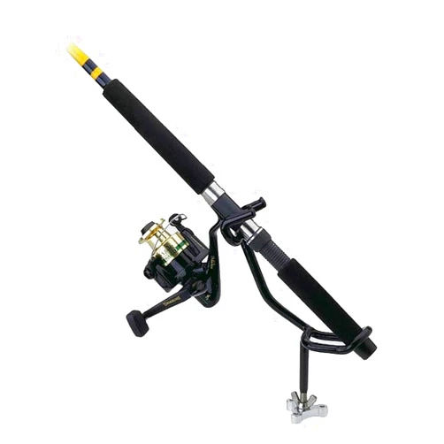 Attwood Sure Grip Steel 45 Degree Angle Rod Holder with Base (4-Inch)