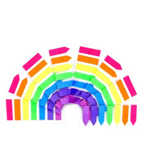 Lysas 8 Sets Neon Page Markers Colored Index Tabs, Fluorescent Sticky Note for Page Marker (1120pcs)