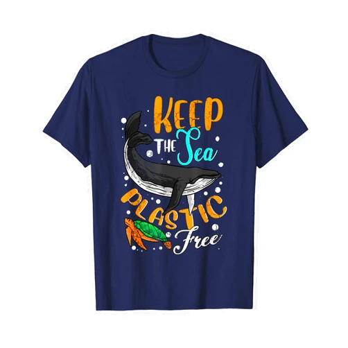 Earth Day Save Planet Men Women Kids Boys Girls Keep The Sea Plastic Free Environment Environmental Ocean T-Shirt