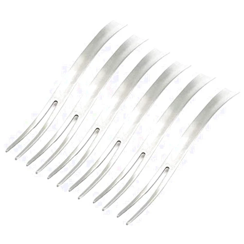 Easycomf Fruit Forks Appetizer Forks Small Forks Dessert Forks Stainless Steel, 5-inch (6-Piece) (Fruit Forks)