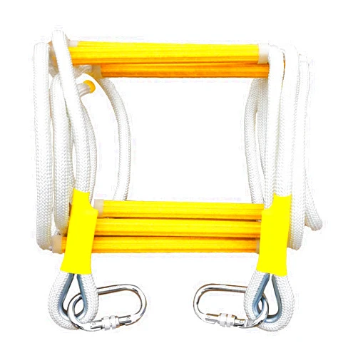 ILife.ISPT Rope Ladder Fire Escape Ladder - Evacuation Climbing Rescue Ladder for an Emergency, Portable Safety Soft Life Ladder Rope for Home Window Balcony Railing, 8 Feet,Tested to 2000 Pounds,Reusable