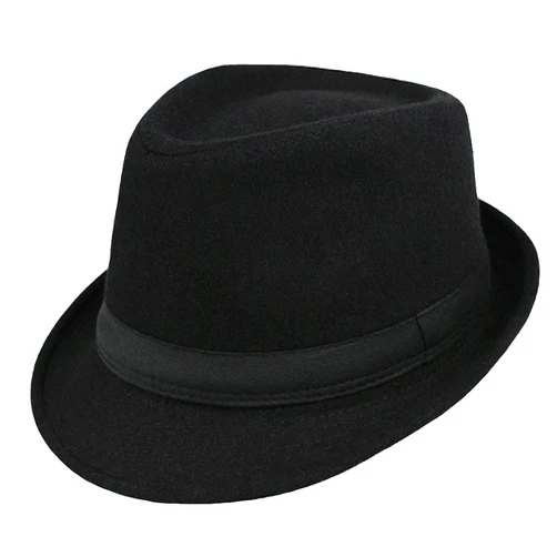 UTOWO Mens Classic Plaid Manhattan Structured Gangster Trilby Fedora Hat Cuban Style Derby Hat Jazz Cap (Size M-L/7 1/4)
