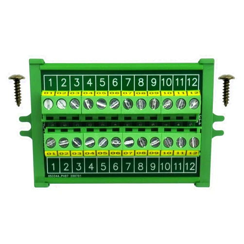 OONO Screw Mount 24A/400V 12 Position Screw Terminal Block Distribution Module