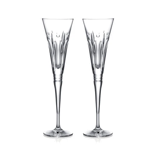 Waterford Winter Wonders Winter Rose Flute, Set of 2