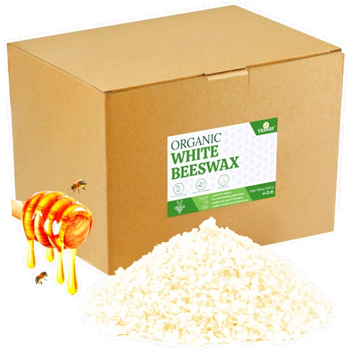 YASNAY White Beeswax Pellets 10LB, 100% Organic Beeswax, Beeswax for Candle Making, Body, Skin Care DIY, Lip Balm and Soap Making Supplies