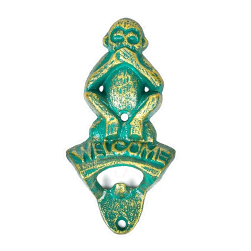 Sungmor Cast Iron Beer Bottle Opener, Vintage Wall Mounted Cool Bottle Opener, 5.7