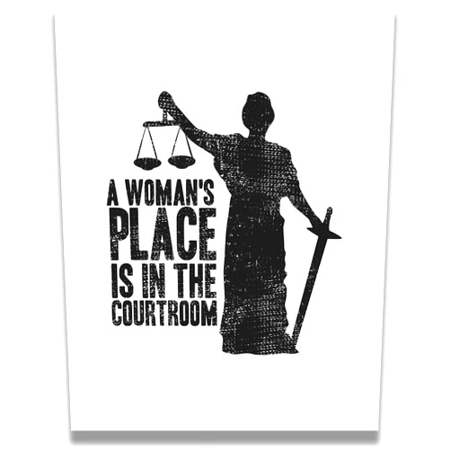 Govivo Ruth Bader Ginsburg Wall Art - RBG Inspirational Room Decor - Positive Quote for Attorney, Liberal Feminist, Law School Student or Graduate - Lawyer Gifts for Women - 8x10 unframed print