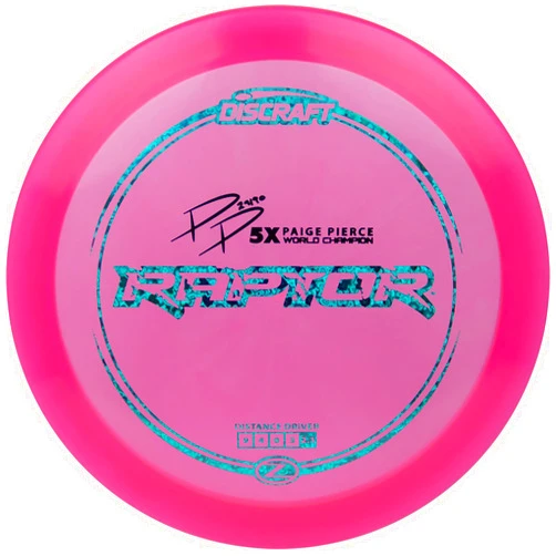 Discraft Z Raptor with Paige Pierce Signature 173-174 Gram Distance Driver Golf Disc