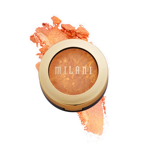 Milani Baked Bronzer - Glow, Cruelty-Free Shimmer Bronzing Powder to Use For Contour Makeup, Highlighters Makeup, Bronzer Makeup, 0.25 Ounce