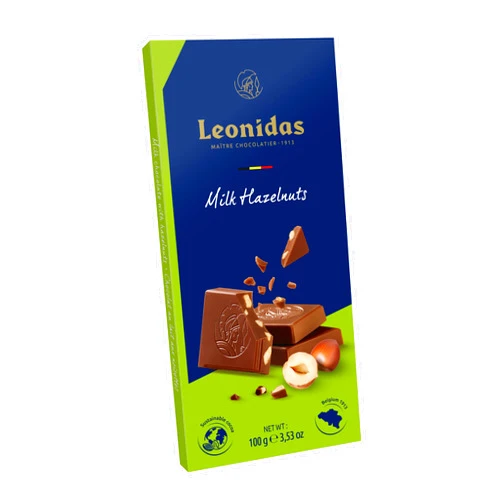 Leonidas Chocolates Leonidas Belgian Chocolates - Milk Chocolate with Hazelnuts - 100 gr